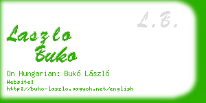 laszlo buko business card